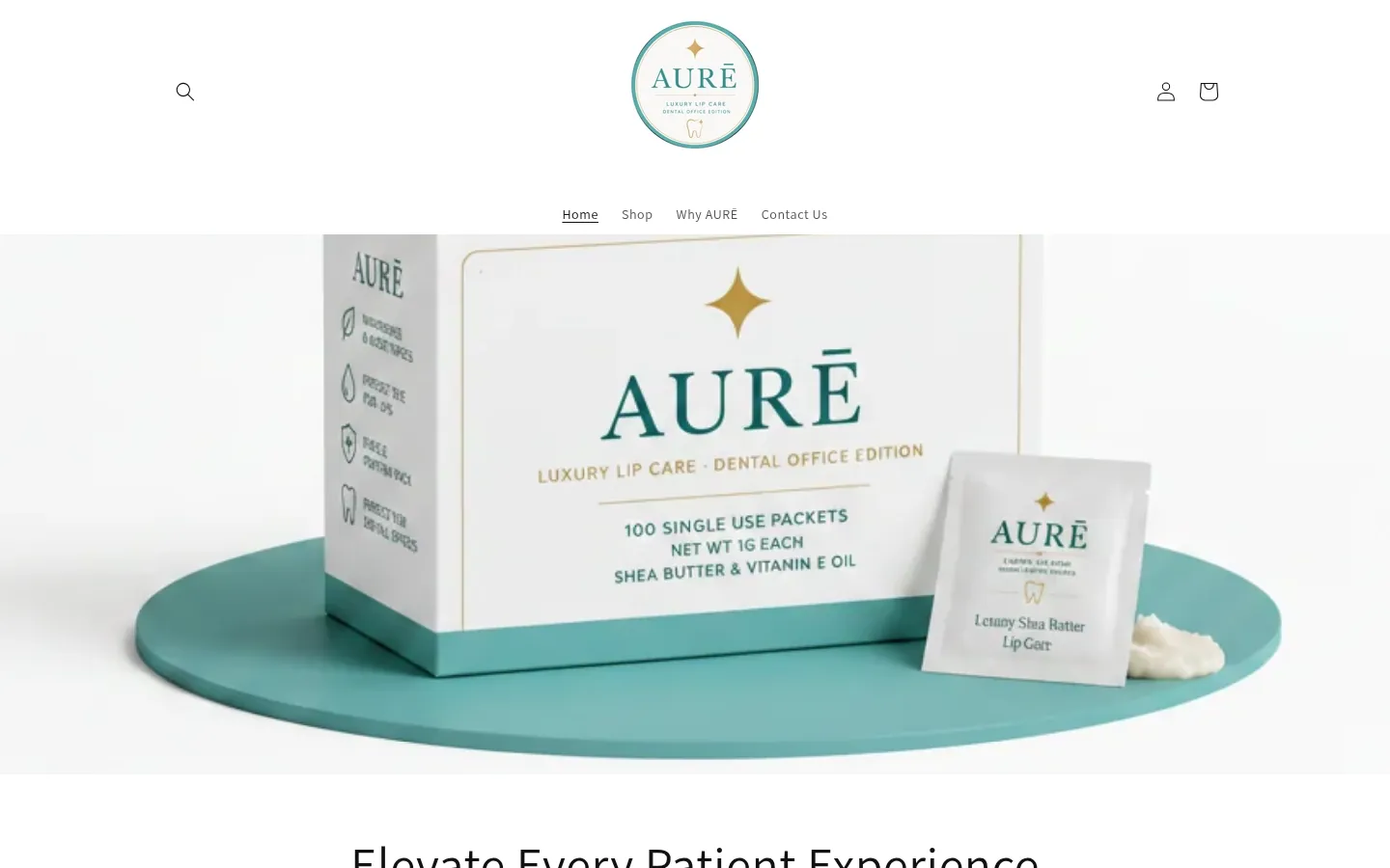 AURĒ: Before - stock Shopify theme