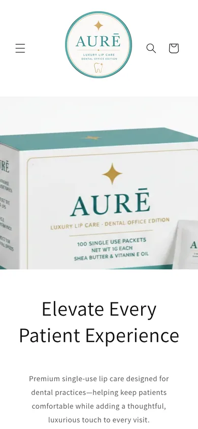 AURĒ on mobile, before