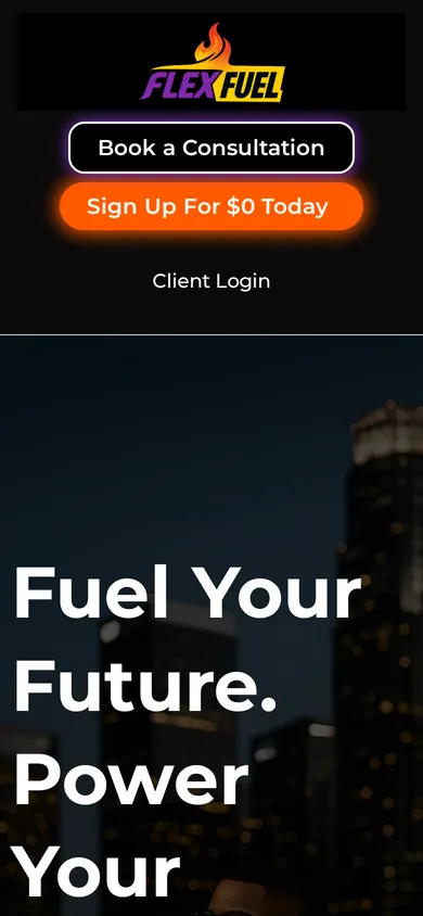 Flex Fuel on mobile, before
