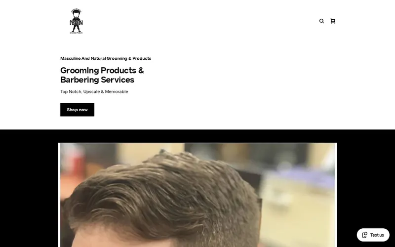 Masculine And Natural website before the redesign