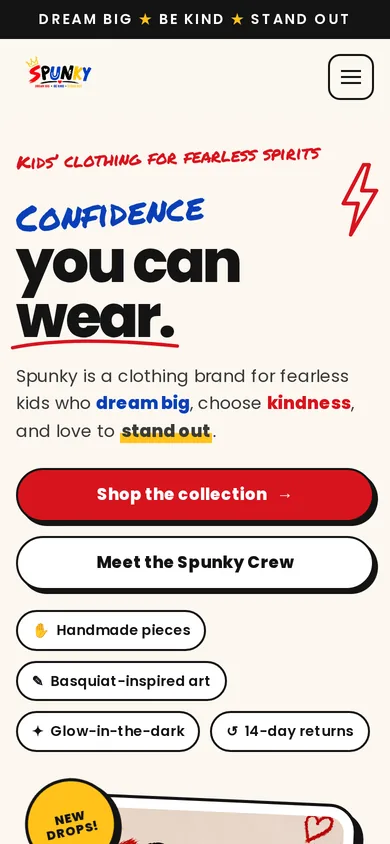 SPUNKY on mobile, after